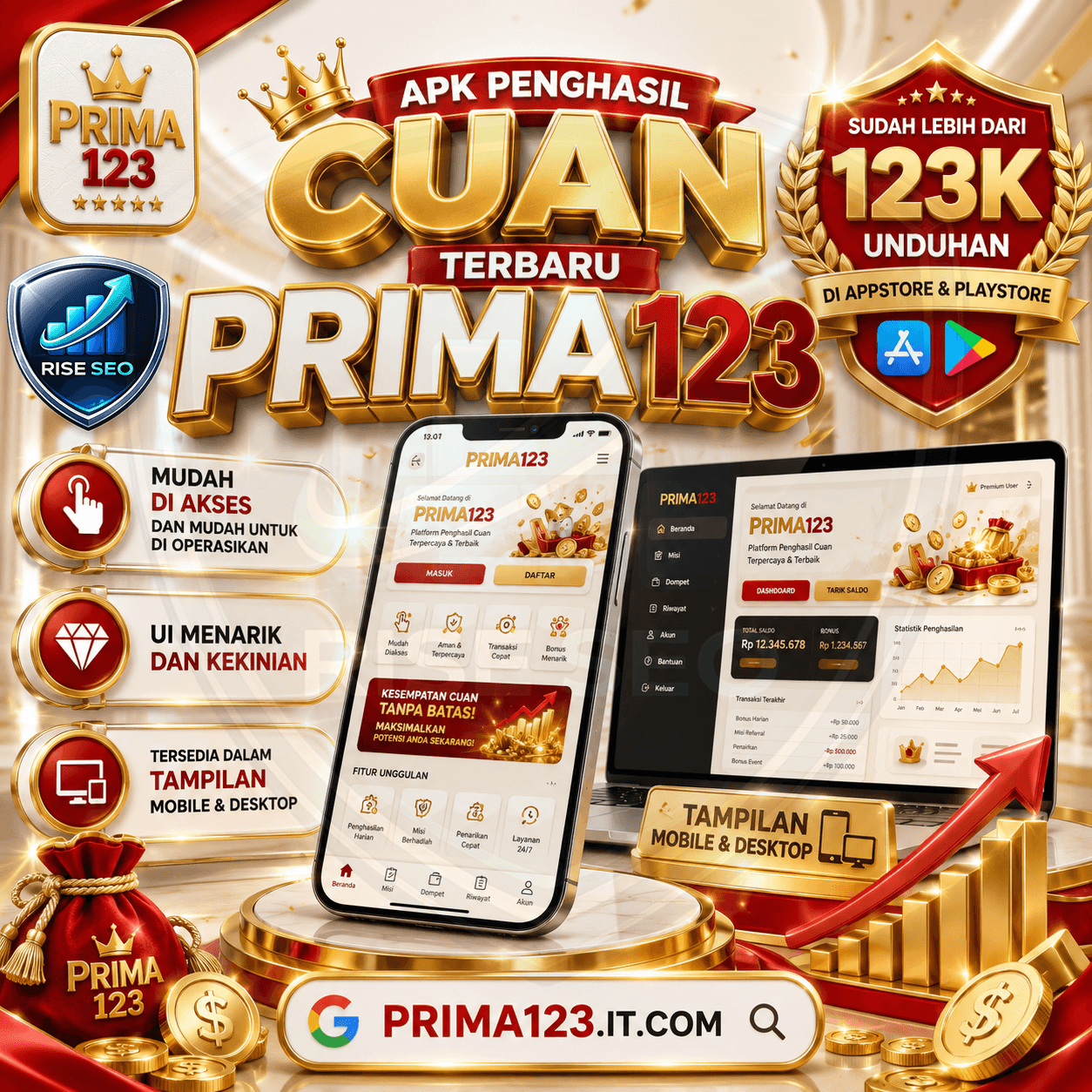 PRIMA123 ✈️ Login Deposit Mudah & Mitra Infini88 Terbaru